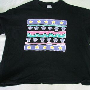 Vintage 80s Abstract Shells & Stars Neon T-Shirt